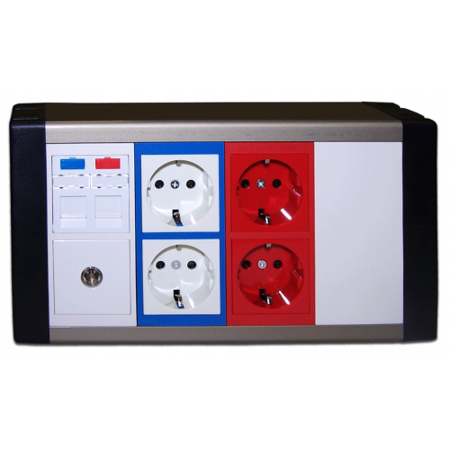 Настенный блок, сдвоенный, на 8 модулей Mosaic 45x45